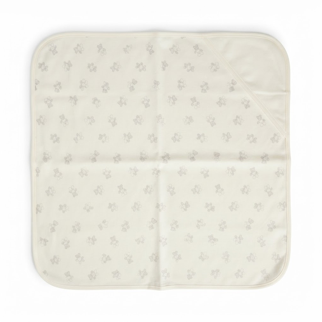 Printed Bunny Baby Towel Hood & No Hood– 2 Piece Pack