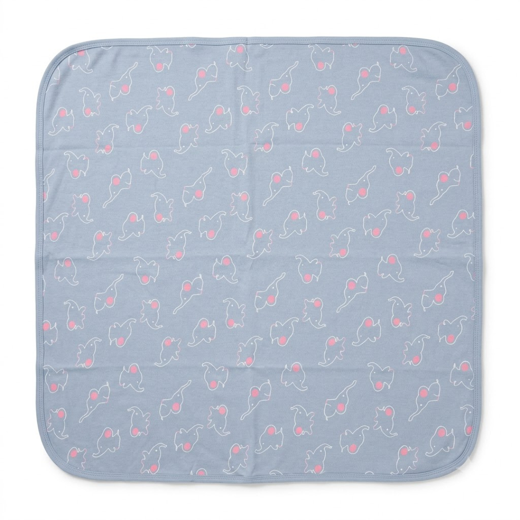 Printed Bunny Baby Towel Hood & No Hood– 2 Piece Pack