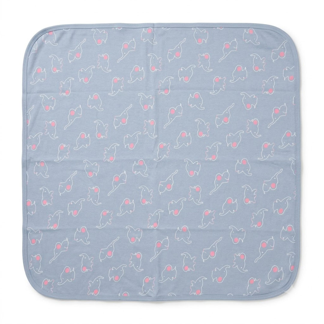 Printed Bunny Baby Towel Hood & No Hood– 2 Piece Pack