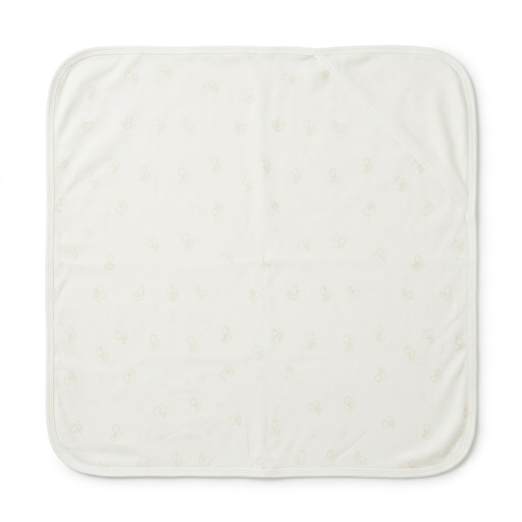 Printed Bunny Baby Towel Hood & No Hood– 2 Piece Pack