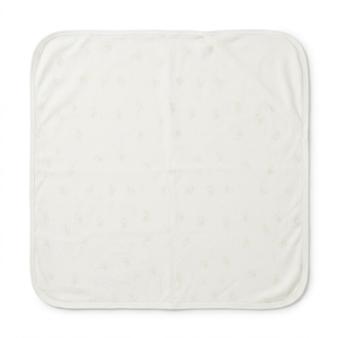 Printed Bunny Baby Towel Hood & No Hood– 2 Piece Pack
