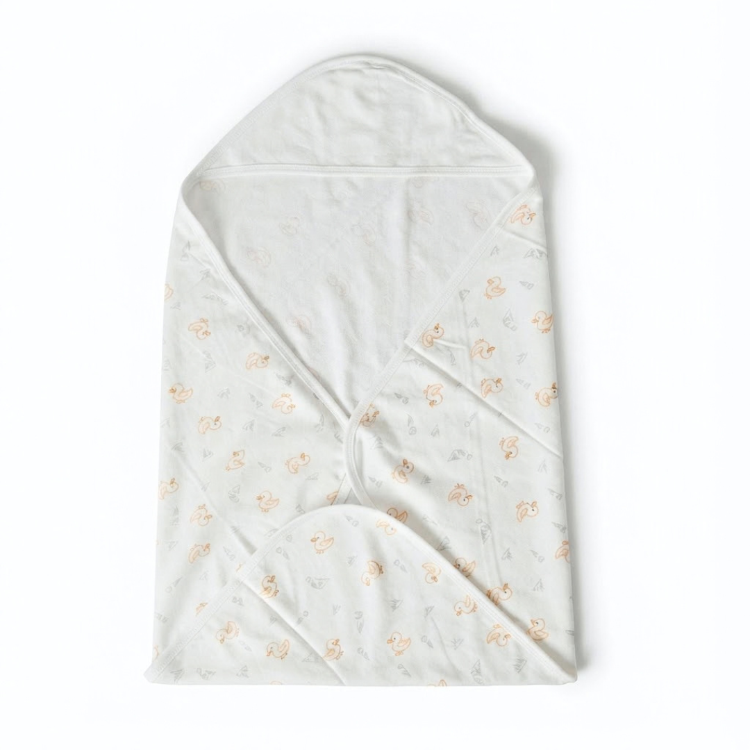Printed Bunny Baby Towel Hood & No Hood– 2 Piece Pack