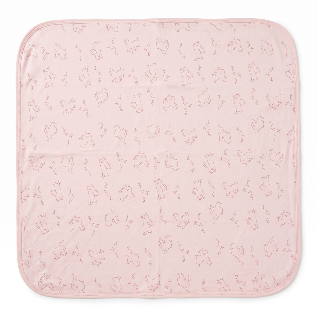 Printed Bunny Baby Towel Hood & No Hood– 2 Piece Pack