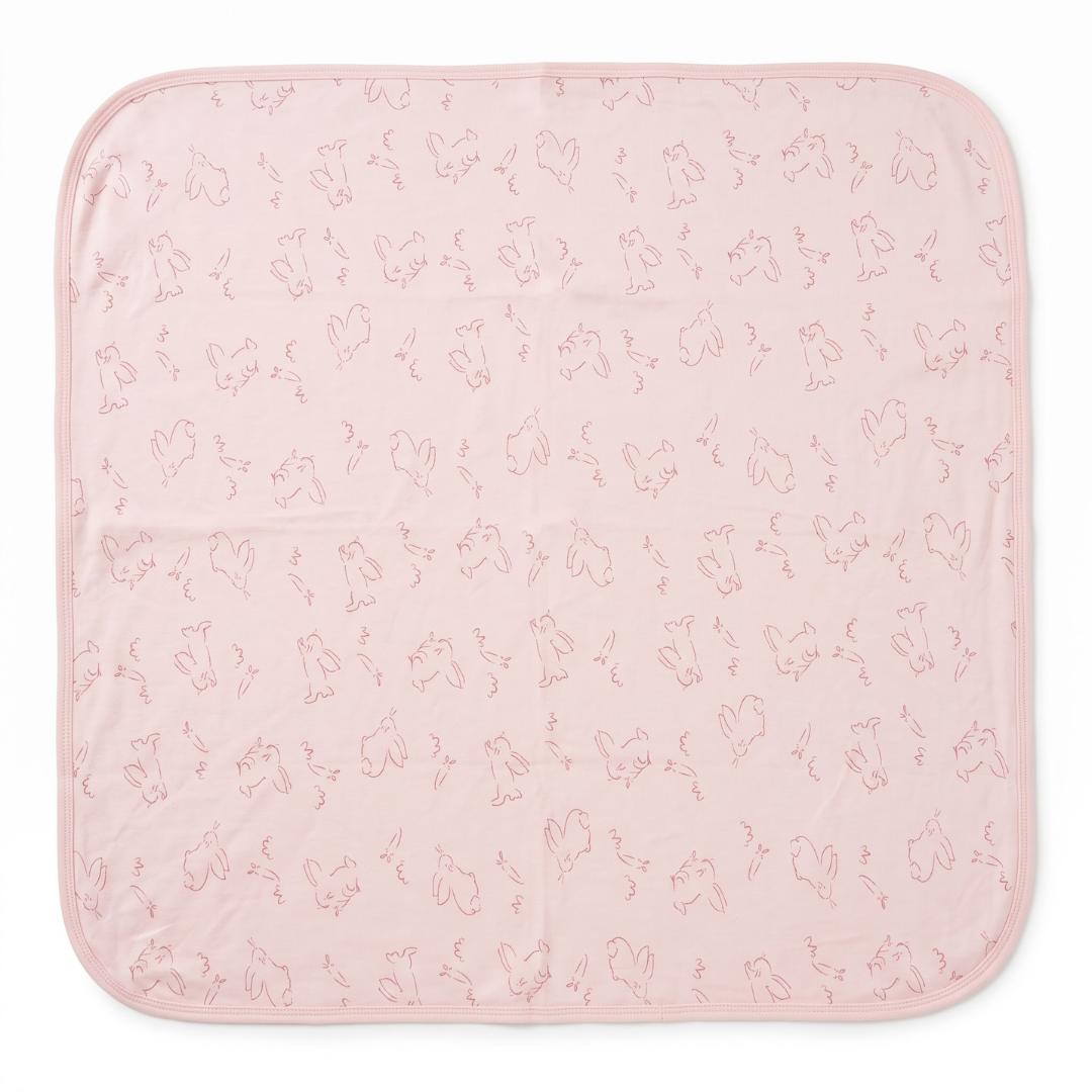 Printed Bunny Baby Towel Hood & No Hood– 2 Piece Pack
